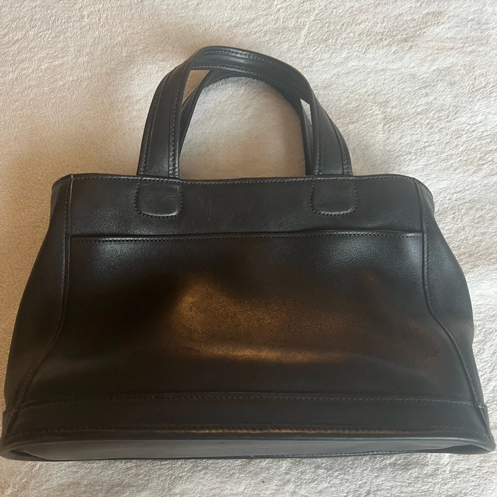 Coach Black Tote Smooth Leather - Picture 4 of 7